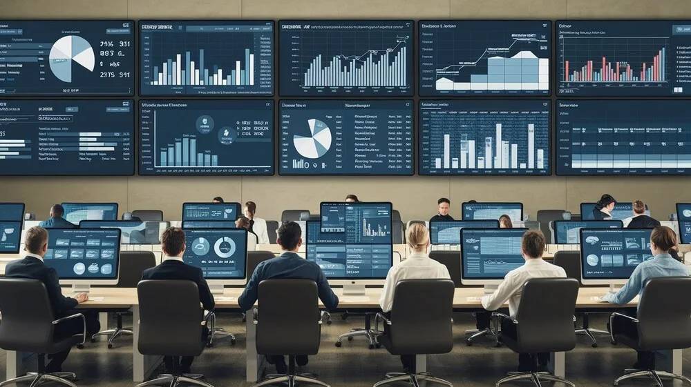 Pantallas de visualización de datos: analítica avanzada y monitoreo en tiempo real